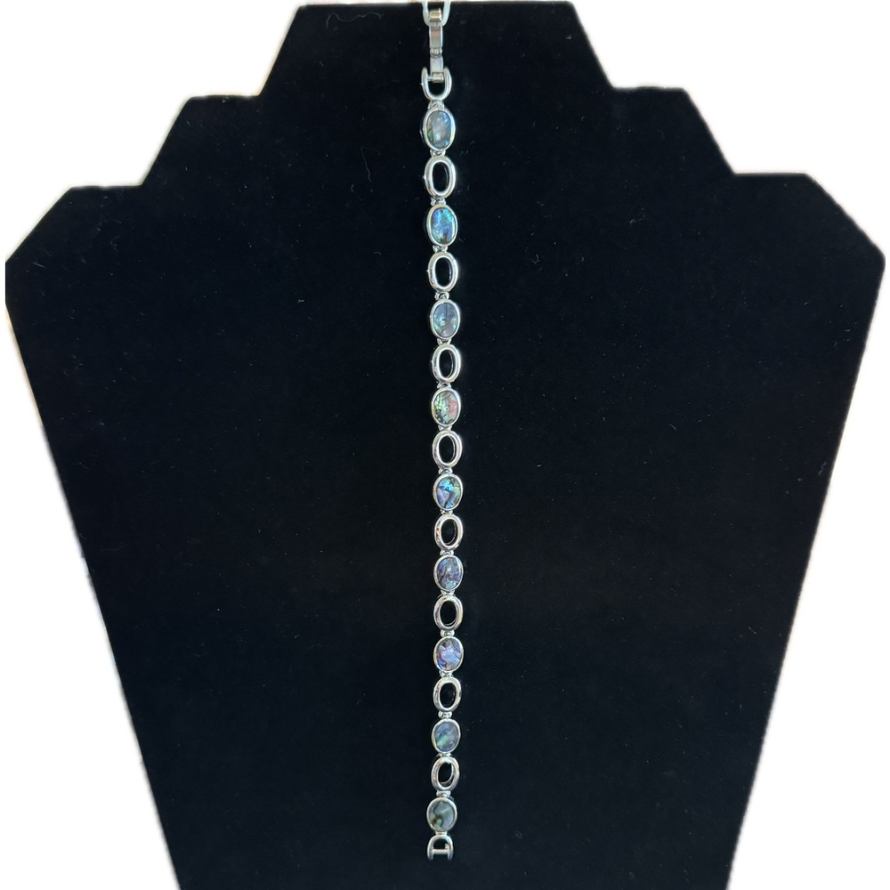 8” Silver Iridescence bracelet